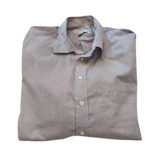Pronto-Uomo Men's Button Down Shirt, Neck size 18,